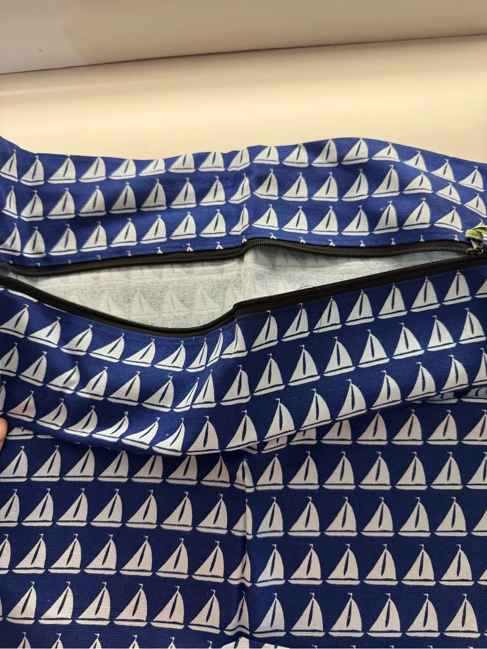 Malabar Bay Blue Sailboat Print Wet Bag